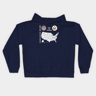 State of Michigan Kids Hoodie